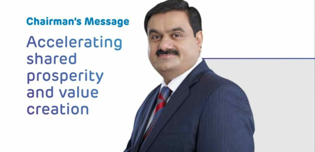 Chairman and Managing Director Mr. Gautam Adani