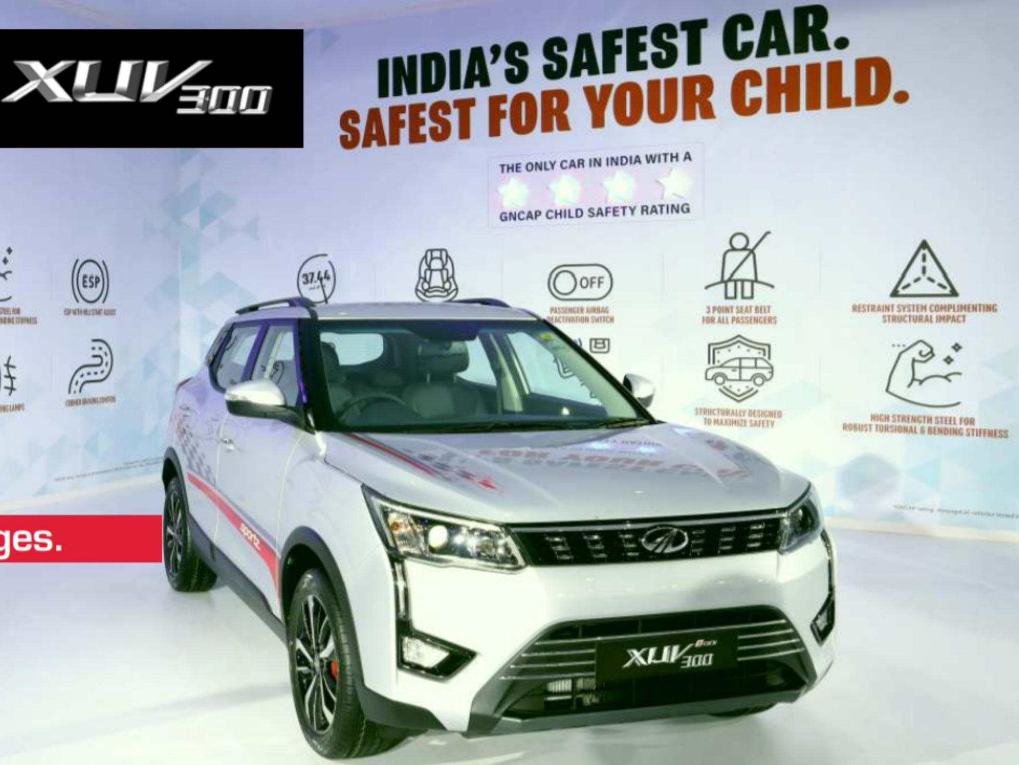 Mahindra Safest Car india xuv 300