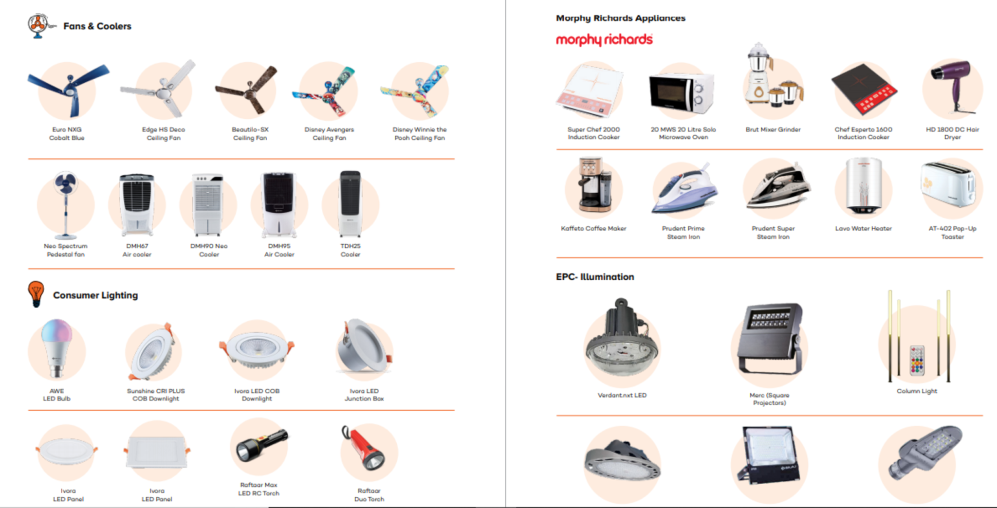 Bajaj Electricals Ltd Products