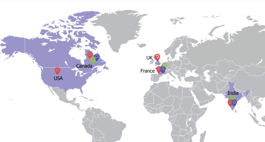 Centum Electronics Limited global Presence