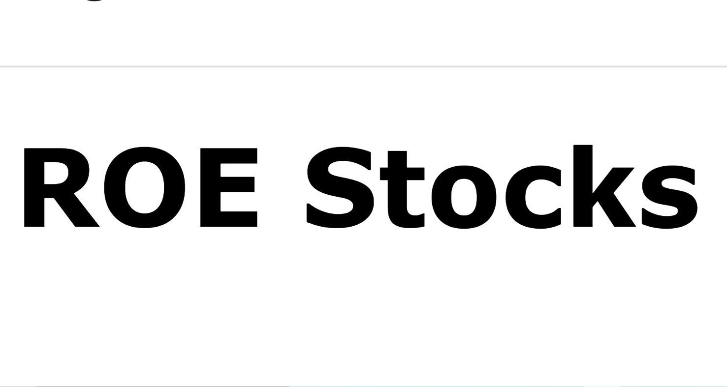 High ROE Stocks - ROCE Companies India